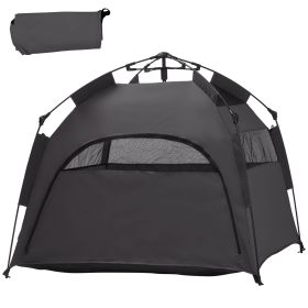 Pop Up Dog Tent for Extra Large and Large Dogs with Carry Bag, for Beach, Backyard, Home, Dark Gray
